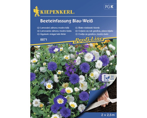 Zmes modrých a bielych kvetín výsevný pás Kiepenkerl