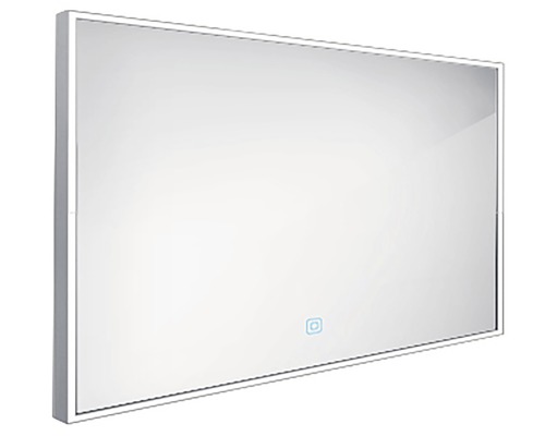 LED zrkadlo do kúpeľne Nimco s dotykovým senzorom 120x70 cm čierne ZPC 13006V-90