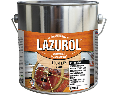 Lodný lak Lazurol S1119/0000 bezfarebný 2,5 l