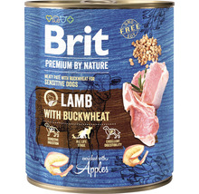 Konzerva pre psov Brit Premium by Nature Lamb with Buckwheat 800 g-thumb-0