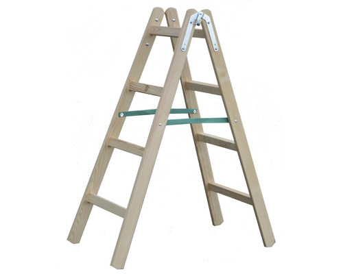 Maliarsky rebrík STANDARD, 4 priečky, drevený