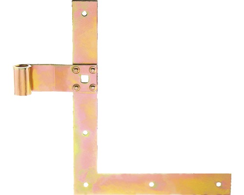 Okenicový záves, Typ 25 ľavý, 250x200x13 mm, galvanicky žlto pozinkovaný