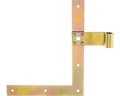 Okenicový záves, Typ 25 pravý, 250x200x13 mm, galvanicky žlto pozinkovaný
