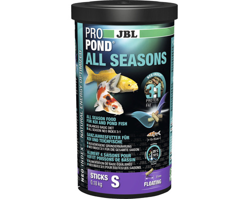 Krmivo pre jazierkové ryby JBL ProPond All Seasons 0,18 kg