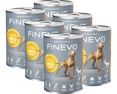 Konzerva pre psov Active Dog FINEVO divočina s ríbezľami 1 balenie 6 x 400 g Konzerva pre psov Active Dog FINEVO divočina s ríbezľami 1 balenie 6 x 400 g