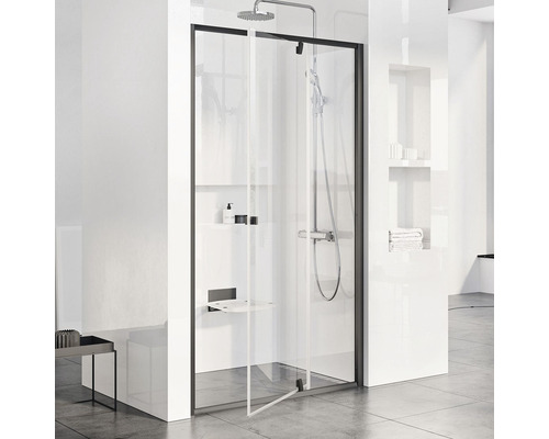 Sprchové dvere RAVAK Pivot PDOP2-120 black+Transparent 03GG0300Z1