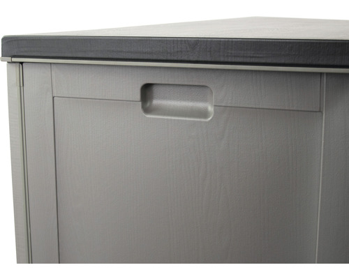 Plastový box na vankúše Marla 143,5 x 53 x 57 cm 390 l uzamykateľný sivý