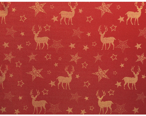 Vianočný obrus Nordpol 140x220 cm červeno-zlatý