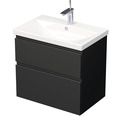 Kúpeľňová skrinka s umývadlom Intedoor LANDAU 70x65 cm čierna matná