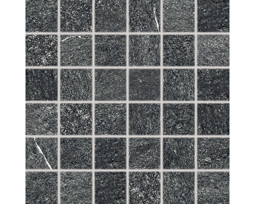 Mozaika OUTTEC čierna 5x5/30x30 cm