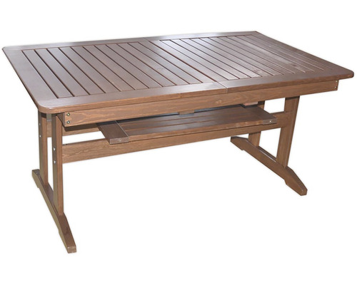 Záhradný stôl drevený ANETA rozkladací tmavohnedý