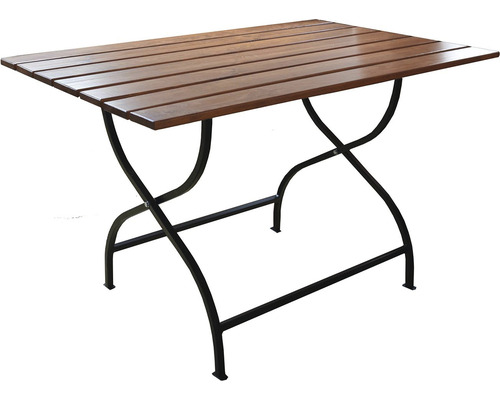 Záhradný stôl drevený skladací WEEKEND 75x80x120 cm hnedý