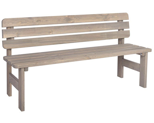 Záhradná lavica drevená VIKING 150 cm sivá