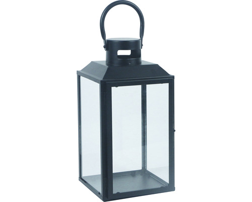 Kovový lampáš Lafiora 16,5 x 17,5 x 33 cm čierny