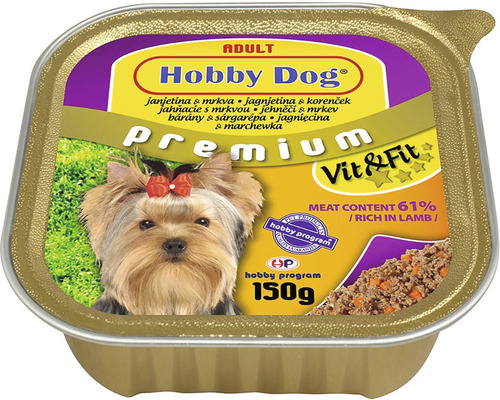 Krmivo pre psy Hobby Dog jahňacie/mrkva 150 g