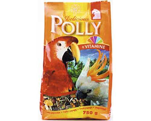 Krmivo pre veľké papagáje Delicious Polly 750 g