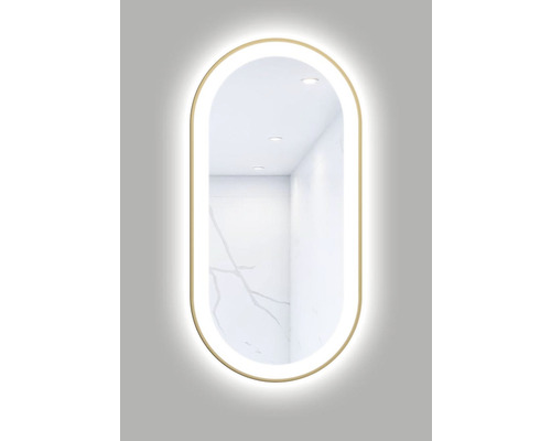 LED kúpeľňové zrkadlo oválne 100x50 cm