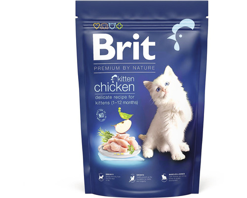 Granule pre mačky Brit Premium by Nature Cat Kitten Chicken 1,5 kg