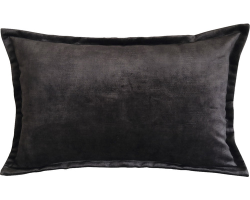 Dekoratívny vankúš zamatovo čierny 40x60 cm