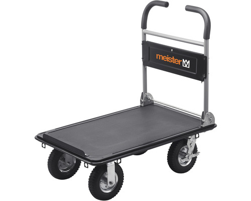Plošinový transportný vozík, nosnosť 300 kg, sklopný-0