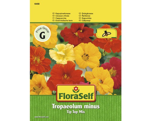 Kapucínka Tip Top Mix 'Tropaeolum minus' kvetinové semená FloraSelf