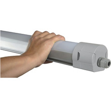 LED pracovné vodotesné svietidlo E2 IP65 50W 5250lm 4000K 1630mm sivé-thumb-3