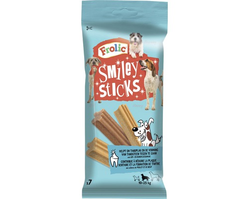 Maškrty pre psov Frolic Smiley Sticks 175 g