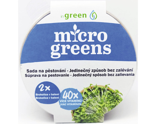 Microgreens sada na pestovanie brokolice