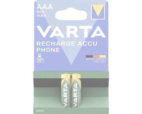 Dobíjacia batéria VARTA PHONE ACCU T398 AAA 1,2V 800mAh 2ks