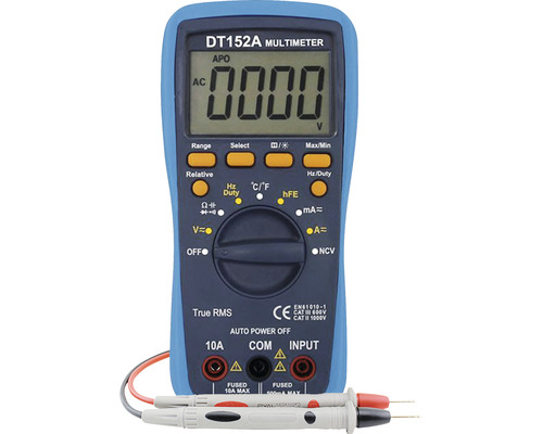 Digitálny multimeter FK152A meranie základných veličín + teploty, kapacity a frekvencie