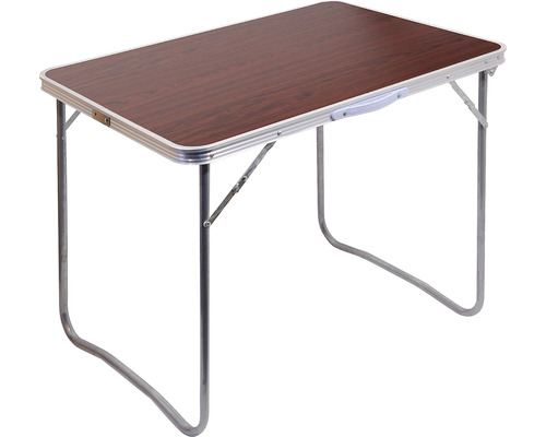Skladací kempingový stôl BALATON 80 x 60 x 66 cm hnedý