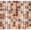 Sklenená mozaika XCM 8290 30,5x32,5 cm béžová/hnedá