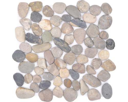 Mozaika z prírodného kameňa XKF 004M béžová/sivá/čierna mix 30,5 x 32,5 cm
