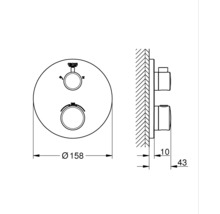 Podomietková termostatická batéria Grohtherm Chróm Grohe 24076000-thumb-6