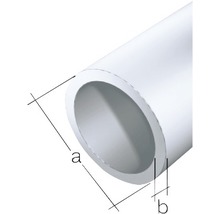Kruhová trubka ALU strieborná Ø 15 mm, 1 m-thumb-1