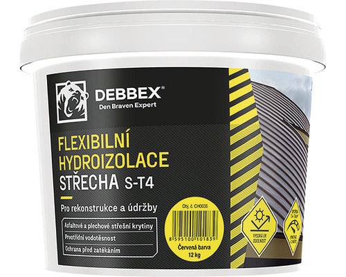 Flexibilná hydroizolácia Debbex strecha S - T4 čierna 5 kg