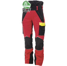 Lesnícke protiporezové nohavice Hammer Workwear, červená-žltá, veľkosť M-thumb-3