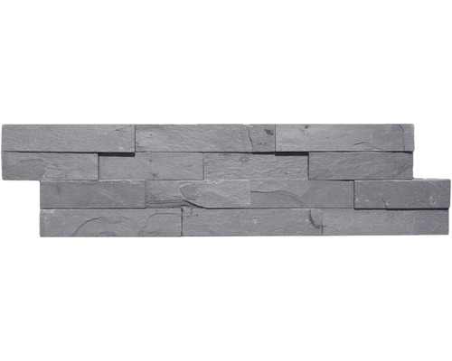 Obkladový kameň SCHIFER bridlica čierna 15x60 cm-0