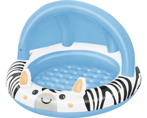 Detský nafukovací bazén Bestway® Safari Sun™ Ø 97 x 66 cm so strieškou modrý