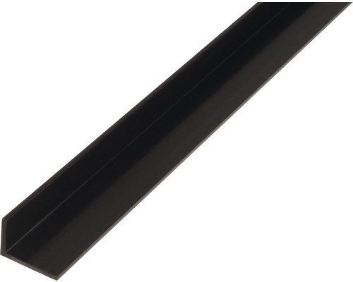 L profil PVC čierny 40x10x2 mm, 1 m