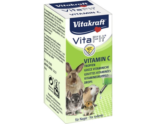 Doplnok stravy pre hlodavce Vitakraft VitaFit kvapky s vitamínom C 10 ml