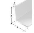 L profil PVC čierny 20x20x1,5 mm, 1 m