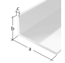 L profil PVC biely 20x10x1,5 mm, 1 m-thumb-1
