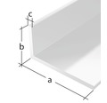 L profil PVC biely 30x20x3 mm, 2 m