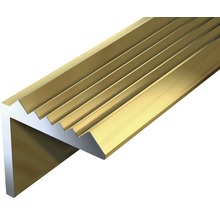 Schodový profil ALU zlatý elox 21x21x1,8 mm, 2 m-thumb-0