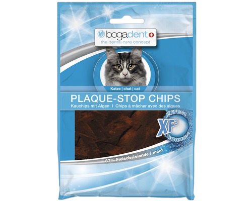 Doplnok stravy pre mačky Bogadent Plaque-Stop Chips 50 g