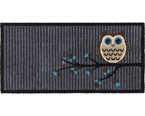 Vnútorná rohožka Vision Owl sivá 40 x 80 cm