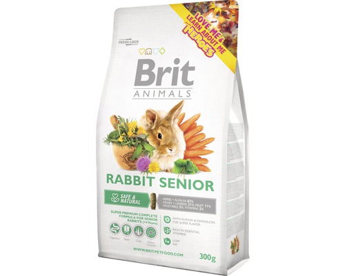 Krmivo pre králiky Brit Animals Rabbit Senior Complete 300 g
