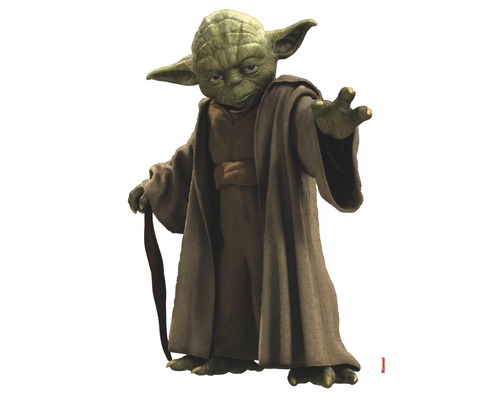 Nálepka na stenu Star Wars Yoda 100x70 cm