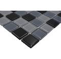 Sklenená mozaika CM 4999 mix čierna 30,5x32,5 cm